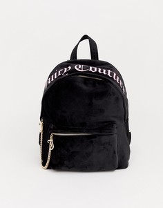 Черный бархатный рюкзак Juicy - Black Label delta - Черный