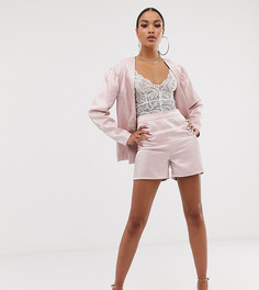 Комбинируемые блестящие шорты с завышенной талией Unique21 - Розовый