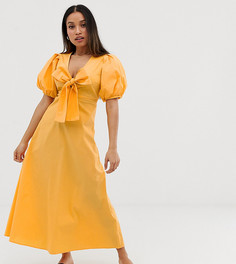 Платье с пышными рукавами Y.A.S Petite - Желтый