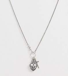 Серебристое ожерелье с подвесками Reclaimed Vintage inspired эксклюзивно для ASOS - Серебряный