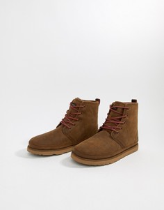 Замшевые коричневые непромокаемые ботинки UGG Harkley Treadlite - Коричневый