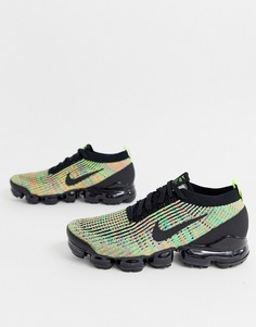 Черные кроссовки Nike Running - Vapormax Flyknit 3.0 - Мульти