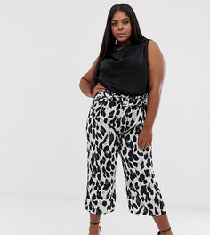 Брюки с леопардовым принтом и поясом Unique21 Hero - Белый