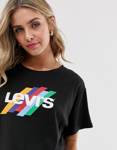 Футболка с принтом Levis - Черный