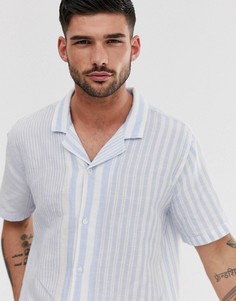 Рубашка в полоску с короткими рукавами и отложным воротником Levis - Белый