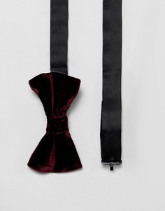 Бархатный галстук-бабочка French Connection - Красный
