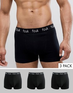Комплект из 3 пар боксеров-брифов French Connection FCUK - Черный