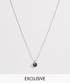 Серебряное ожерелье Reclaimed Vintage inspired эксклюзивно для ASOS - Серебряный
