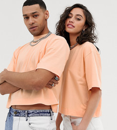 Оранжевая укороченная футболка COLLUSION - Unisex - Оранжевый