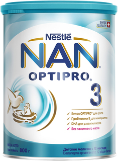 Молочная смесь 3 Optipro (с 12 месяцев) 800 г Nestle