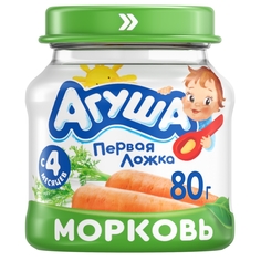 Пюре Морковь с 4 мес. 80 г Агуша