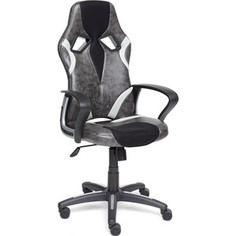 Кресло TetChair RUNNER кож/зам/ткань, серый/черный, 2 TONE/tw11/tw14