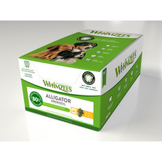 Лакомство Whimzees Alligator M Bulk In Display Box Крокодильчик для собак М 9см 75шт в коробке (WHZ220ROW)