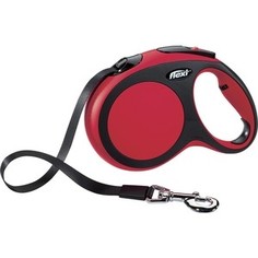 Рулетка Flexi New Comfort M лента 5м красная для собак до25кг