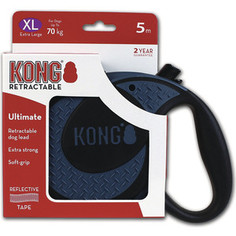 Рулетка KONG Ultimate XL лента 5м синяя для собак до 70кг