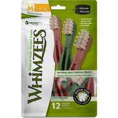 Лакомство Whimzees Toothbrush Star M Value Bags Зубная щетка для собак М 11см 12шт в пакете (WHZ343ROW)