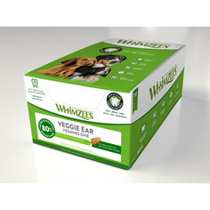 Лакомство Whimzees Veggie ear Bulk In Display Box Вегетарианское ухо для собак 18см 18шт в коробке (WHZ209ROW)