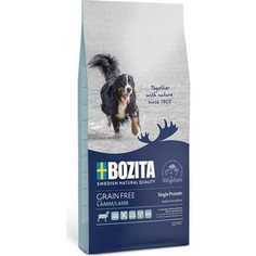 Сухой корм BOZITA Grain Free Adult Sensitive Single Protein with Lamb 23/12 беззерновой с ягненком для взрослых собак 12,5кг (40642)