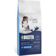 Сухой корм BOZITA Grain Free Adult Plus with Reindeer 30/20 беззерновой с мясом оленя для взрослых собак 12,5кг (40742)