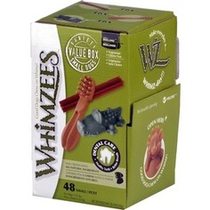 Лакомство Whimzees Variety Box S МИКС (палочки/ щетки/ крокодильчики) для собак S 48шт в коробке (WHZ571)