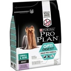 Сухой корм PRO PLAN OPTIDIGEST Grain Free Small & Mini беззерновой с индейкой для собак мелких пород с чувствительным пищеварением 2,5кг (12384758)