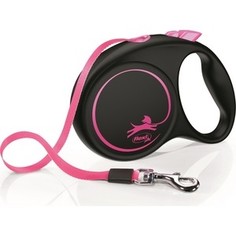 Рулетка Flexi LE Promotion M лента 5м розовая для собак до 25кг