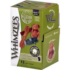 Лакомство Whimzees Variety Box L МИКС (палочки/ щетки/ крокодильчики/ ежики) для собак L 12шт в коробке (WHZ573)