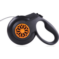 Рулетка Fida Smart Walk S лента 5м черно-оранжевая для собак до 15кг (с системой автоматического торможения)