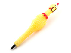 Ручка шариковая Эврика Бешеная курица Yellow 97568 Evrika