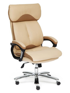 Компьютерное кресло TetChair Grand искусственная кожа, ткань Beige-Bronze 36-34/21