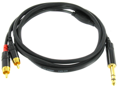 Аксессуар Cordial CFY 1.5 VCC Jack 6.3mm - 2xRCA 1.5m Black F2564