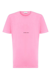 Хлопковая футболка Saint Laurent