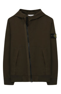 Хлопковый кардиган с капюшоном Stone Island