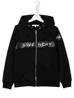 Givenchy Kids худи на молнии с логотипом