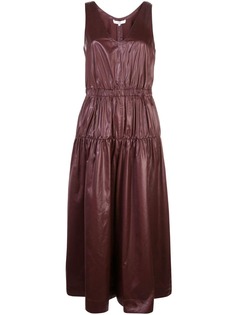 Tibi присборенный комбинезон Liquid с драпировкой