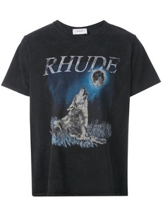 Rhude футболка с графичным принтом