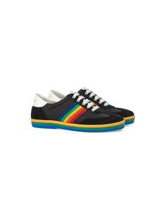 Gucci Kids кроссовки G74 с радужными полосками