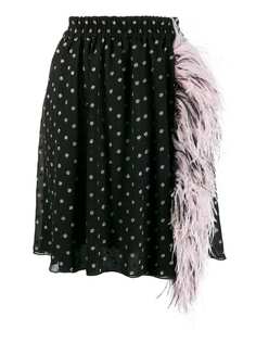MSGM мини-юбка с перьями