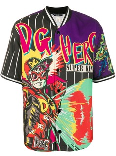 Dolce & Gabbana куртка-рубашка с принтом DG Hero