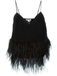 Elizabeth And James топ с перьями