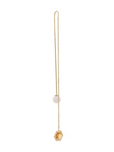 Delfina Delettrez 18kt yellow gold Fishing For Compliments Bee-Hive earring