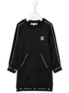 Givenchy Kids платье из джерси с логотипом