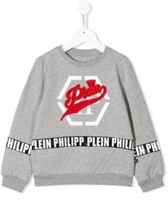 Philipp Plein Junior свитер с вышитым логотипом