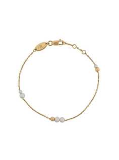 Redline 18 kt gold Nuit multi pearl chain bracelet