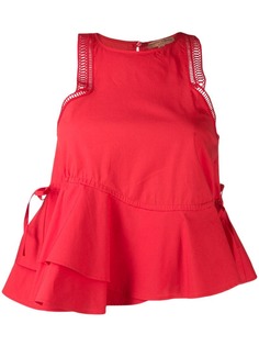 Ermanno Scervino топ без рукавов с оборками