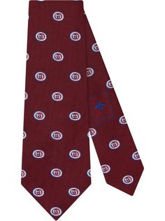Gucci галстук с узором GG