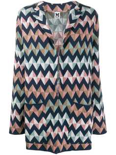 M Missoni блейзер оверсайз с узором зигзаг