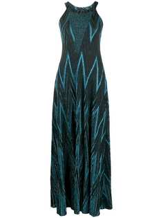 M Missoni трикотажное платье с узором зигзаг