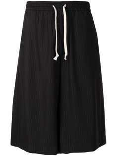 Société Anonyme pinstriped track shorts