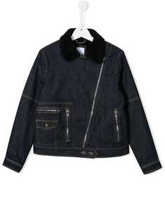 Givenchy Kids джинсовая байкерская куртка